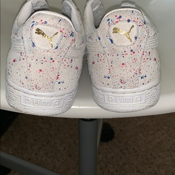 Rare Paint Splatter Puma Suede! Hardly worn - Picture 3 of 5